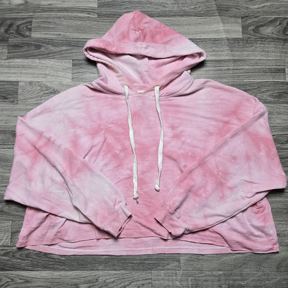 American Eagle Lightweight Tie Dye Cropped Sweatshirt
